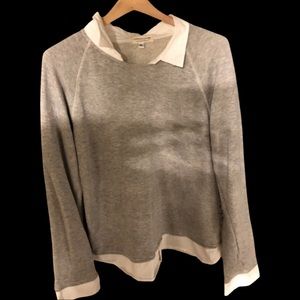 AmericanColors sweatshirt with white collar/sleeve